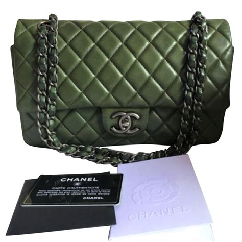 green chanel flap bag|chanel flap bag agneau.